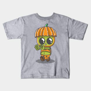 Cute pumpkin zombie Kids T-Shirt